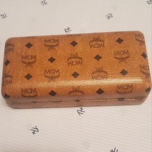 MCM Brown Monogram Glasses Case / CASE ONLY